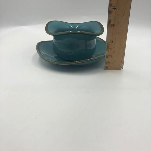 Southern Living at Home RETIRED Set of 2 Blue Tuscan Tidbit Bowl and Saucer Set - Picture 10 of 10